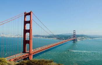 Image description: a photo of the Golden Gate Bridge in California. The Sussex winner of the Big Ideas Contest will win a trip to California to pitch their idea at a Grand Final, with a chance to win £10,000 launch funding