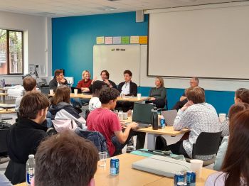 SoCoBio PhD students during a workshop at Sussex Business School