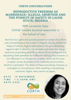 Poster with details of the event