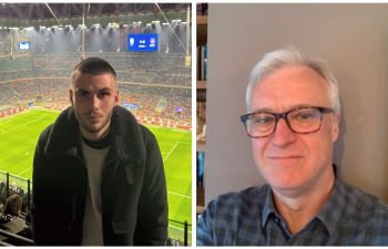 Left: Mentee Sam Bushell. Right: Mentor Paul Upton