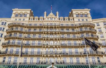 Photo of the outside of the Grand Hotel