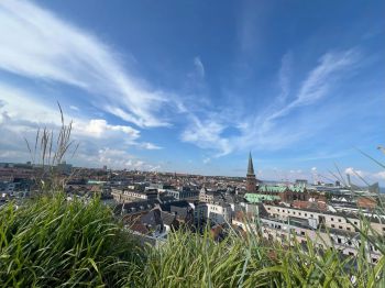 A panoramic view of Aarhus in Denmark