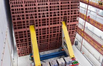 An image showing the NOvA Neutrino Experiment far detector at Ash River, Minnesota