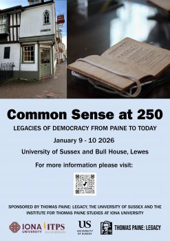 Poster for the Common Sense at 250 conference
