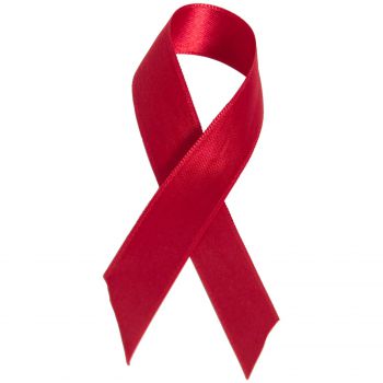 A red ribbon
