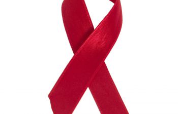 A red ribbon