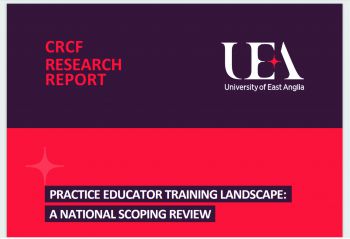 This image shows the top half of the cover of the report referred to in the new item which was commissioned by regulator, Social Work England