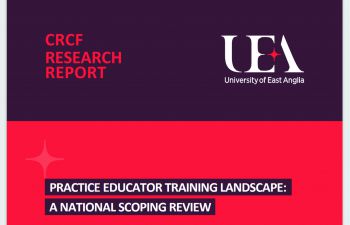 This image shows the top half of the cover of the report referred to in the new item which was commissioned by regulator, Social Work England