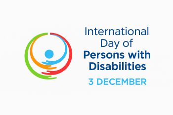 Logo with colorful circular design and text reading ‘International Day of Persons with Disabilities, 3 December.