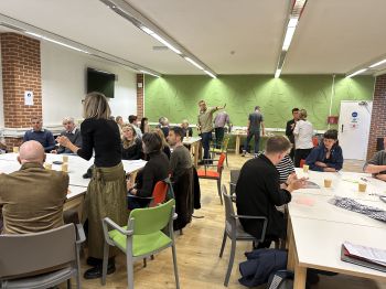 A group of people during the School's first affiliates forum
