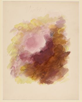 One of Gartside's abstracts blots from her 1805 book on colour