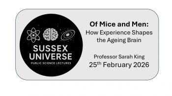 A poster advertising the name, date and time of the lecture