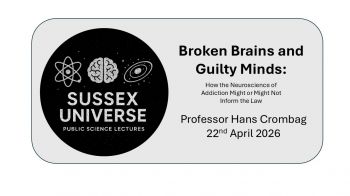 A poster advertising the name, date and time of the lecture