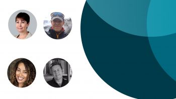 Dr Caroline Lucas, Andrew Simms, Jean McLean and Professor Peter Newell