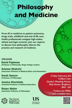 Poster displaying information about the event along with an image of a petri dish