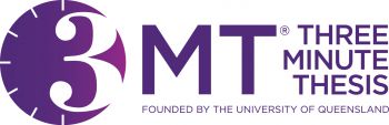 3MT logo showing a clock icon with the letter 3 and purple text