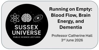 A poster advertising the name, date and time of the lecture