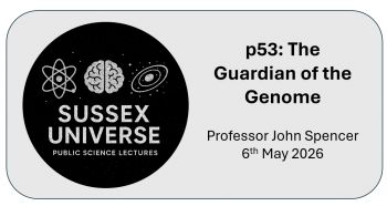 A poster advertising the name, date and time of the lecture