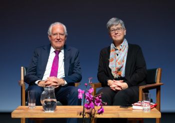 Lord Peter Hain and Vice-Chancellor Sasha Roseneil