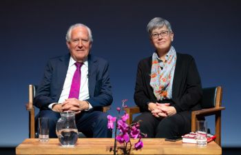Lord Peter Hain and Vice-Chancellor Sasha Roseneil