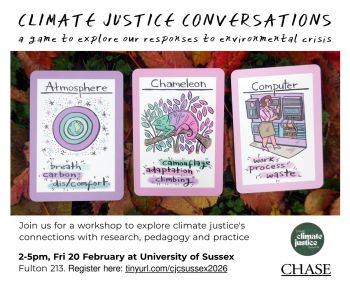 Flyer image for Climate Justice Conversations