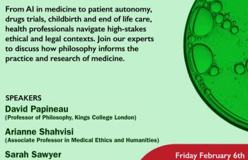 A poster displaying information about the event