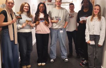Group fo sutdents holding certificates