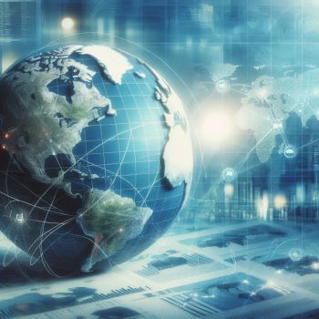 World globe with connections to other countries