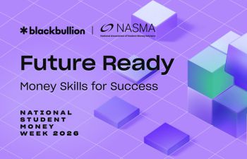 Purple background with text that reads 