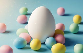 an image of coloured easter eggs