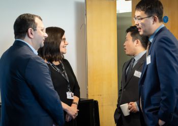 People greeting each other