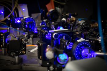 Equipment used in the University of Sussex's quantum technology research labs