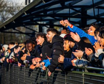 Varsity supporters cheering