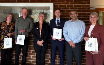 VU Amsterdam delegation with VC Prof Sasha Roseneil and Prof Robin Banerjee