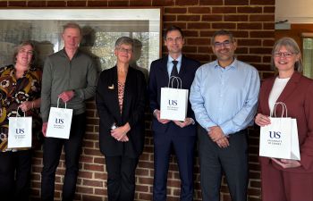 VU Amsterdam delegation with VC Prof Sasha Roseneil and Prof Robin Banerjee