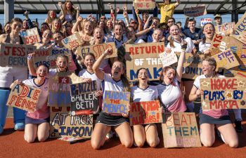 Sussex Women's Hockey Team celebrate