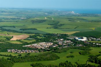 Birdseye view if Sussex University Campus