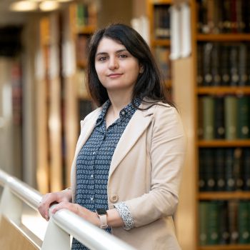 An official portrait photograph of Dr Marianna Iliadou, Assistant Professor in Law at Sussex