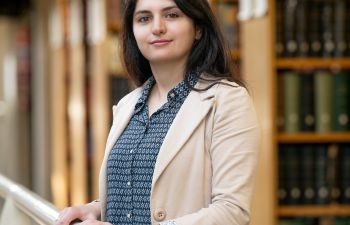 An official portrait photograph of Dr Marianna Iliadou, Assistant Professor in Law at Sussex