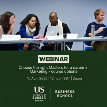 How to choose the right Master's for a career in Marketing | 16 April | 12pm