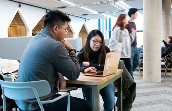 Students in student centre