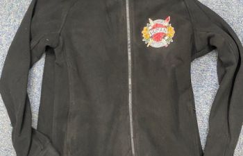 A photo of a former Estates jacket now re-used