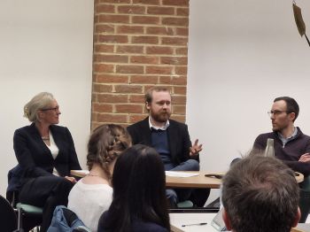 (L-R): Dr Sarah Stephens, Shaun Ring and Matt Pollins