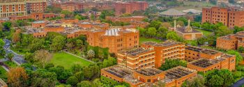 An aerial image of LUMS, Pakistan, showing the scale of this prestigious university