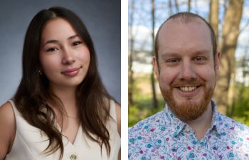 Left: Mentee Elena. Right Mentor Adam