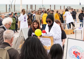 Scientists at Soapbox Science event in Brighton share their research with beachgoers