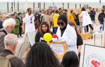 Scientists at Soapbox Science event in Brighton share their research with beachgoers
