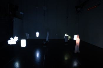 light items in a dark room