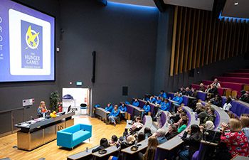 Georgia Wetherall addresses audience