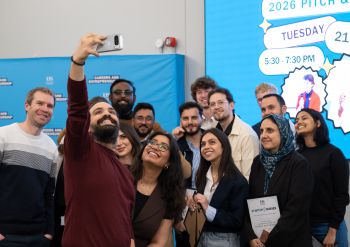 Startup Sussex winners and runners-up celebrate with a group selfie